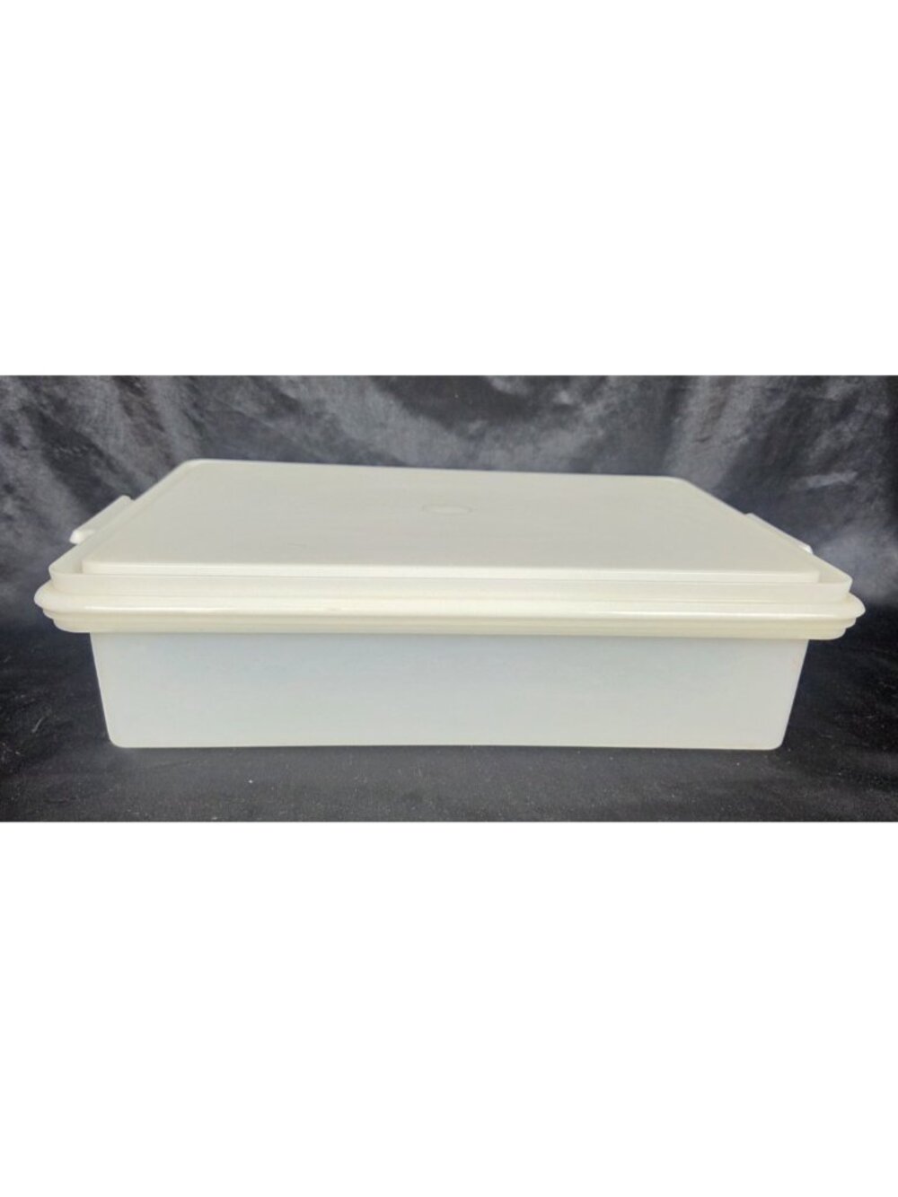 Tupperware Rectangular Plastic Serving Saver Storage Container White/Clear